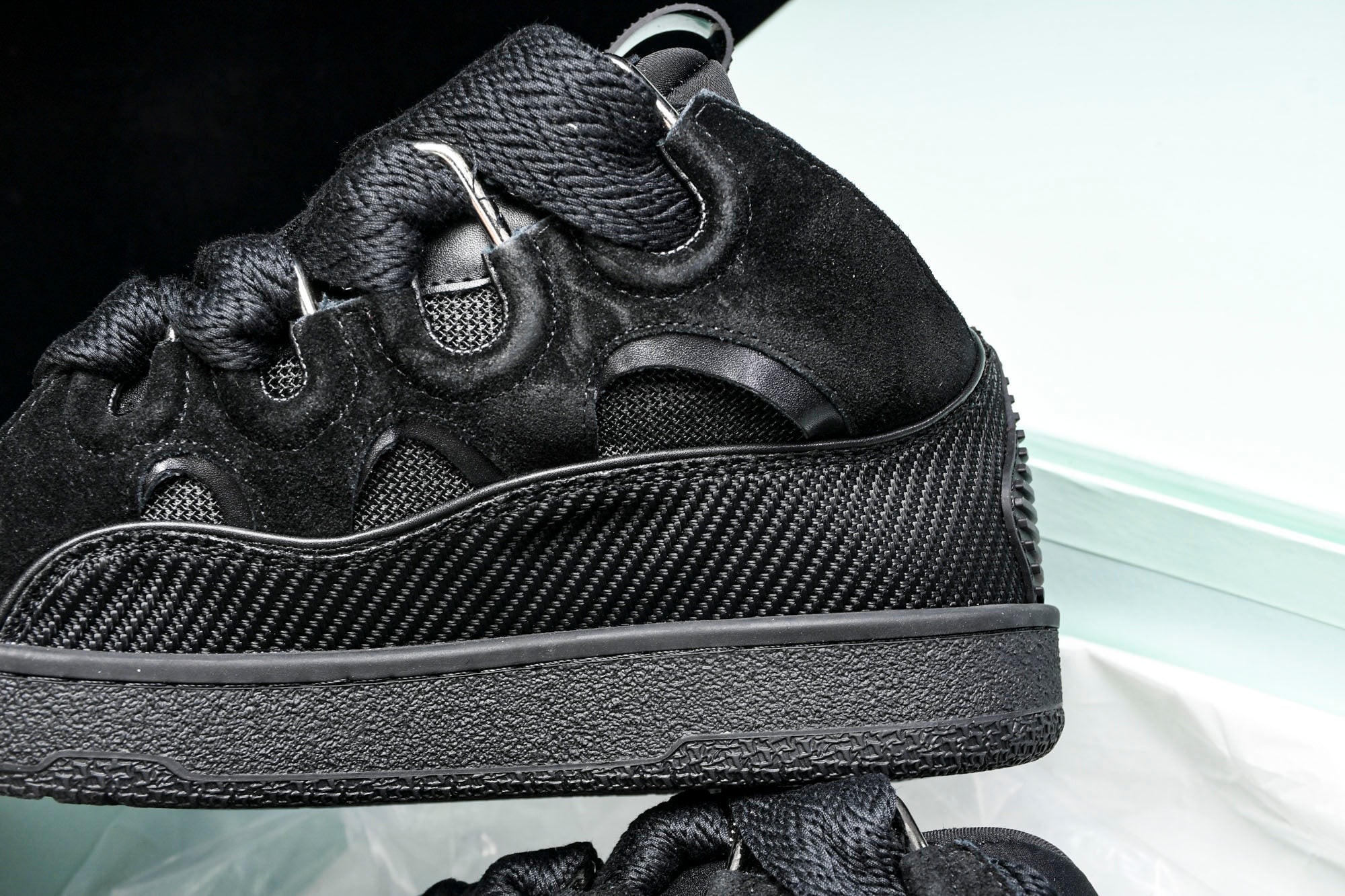 LANVIN ブラック フラットシューズ Lanvin Curb Sneaker 'Triple Black' – Drip Locker UK