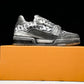 Louis Vuittоп Trainer Low 'Black Distressed'