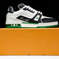 Louis Vuittоп Trainer Low 'Black White Green Sole'