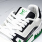 Louis Vuittоп Trainer Low 'Black White Green Sole'