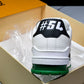 Louis Vuittоп Trainer Low 'Black White Green Sole'