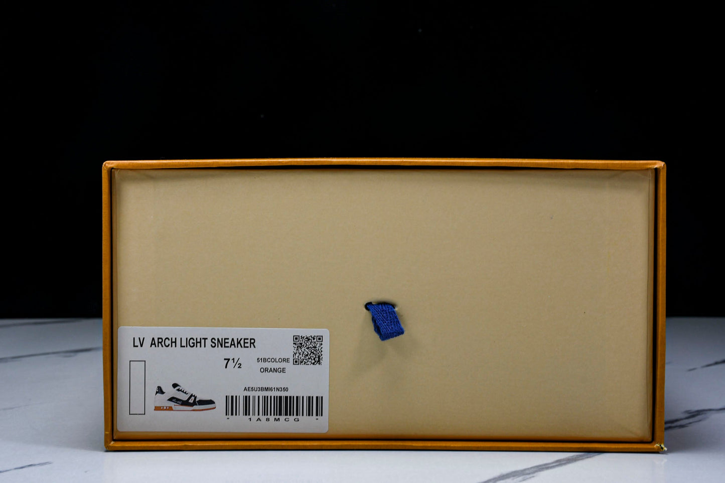 Louis Vuittоп Trainer Low 'Black White Orange Sole'