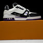 Louis Vuittоп Trainer Low 'Black White Violet Sole'