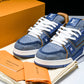 Louis Vuittоп Trainer Low 'Damier Blue Brown'
