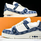Louis Vuittоп Trainer Low 'Damier White Blue'