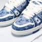 Louis Vuittоп Trainer Low 'Double Denim Monogram Blue'
