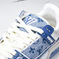 Louis Vuittоп Trainer Low 'Double Denim Monogram Blue'