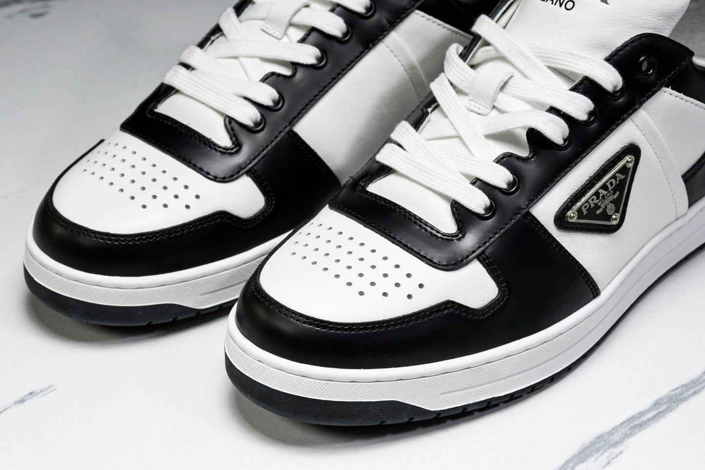 Prada Downtown Sneaker 'White Black'