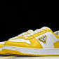 Prada Downtown Sneaker 'White Yellow'