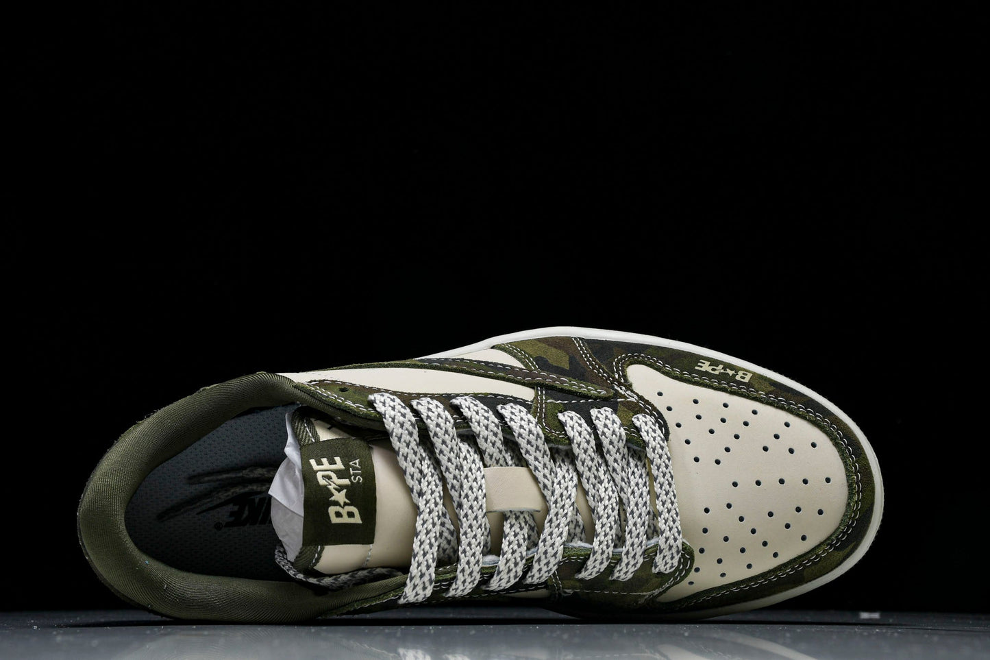 Travis Scott AJ1 Low x BAPE 'Camo' (Custom) - UK 7.5 / US 8.5 / EU 42
