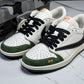 Travis Scott AJ1 Low x BAPE 'Green Black' (Custom)