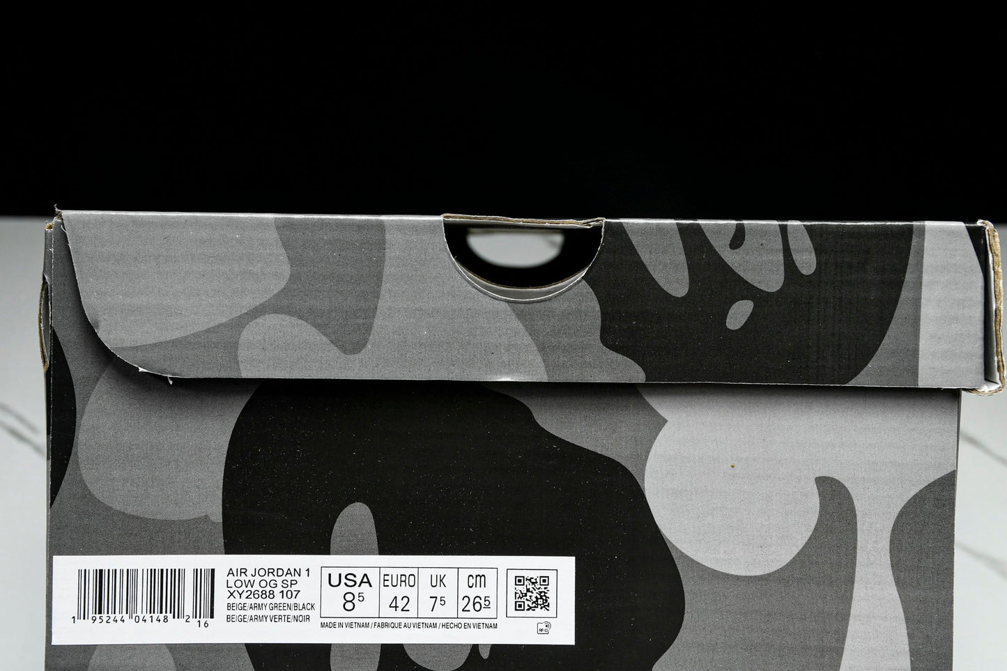 Travis Scott AJ1 Low x BAPE 'Green Black' (Custom)