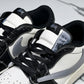 Travis Scott AJ1 Low x Stussy 'Black White Grey' (Custom)