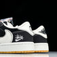 Travis Scott AJ1 Low x Stussy 'Black White Gum' (Custom) - UK 7.5 / US 8.5 / EU 42