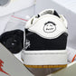Travis Scott AJ1 Low x Stussy 'Black White Gum' (Custom) - UK 7.5 / US 8.5 / EU 42