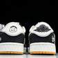 Travis Scott AJ1 Low x Stussy 'Black White Gum' (Custom) - UK 7.5 / US 8.5 / EU 42