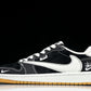 Travis Scott AJ1 Low x Stussy 'Black White Gum' (Custom) - UK 7.5 / US 8.5 / EU 42