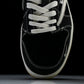 Travis Scott AJ1 Low x Stussy 'Black White Gum' (Custom) - UK 7.5 / US 8.5 / EU 42