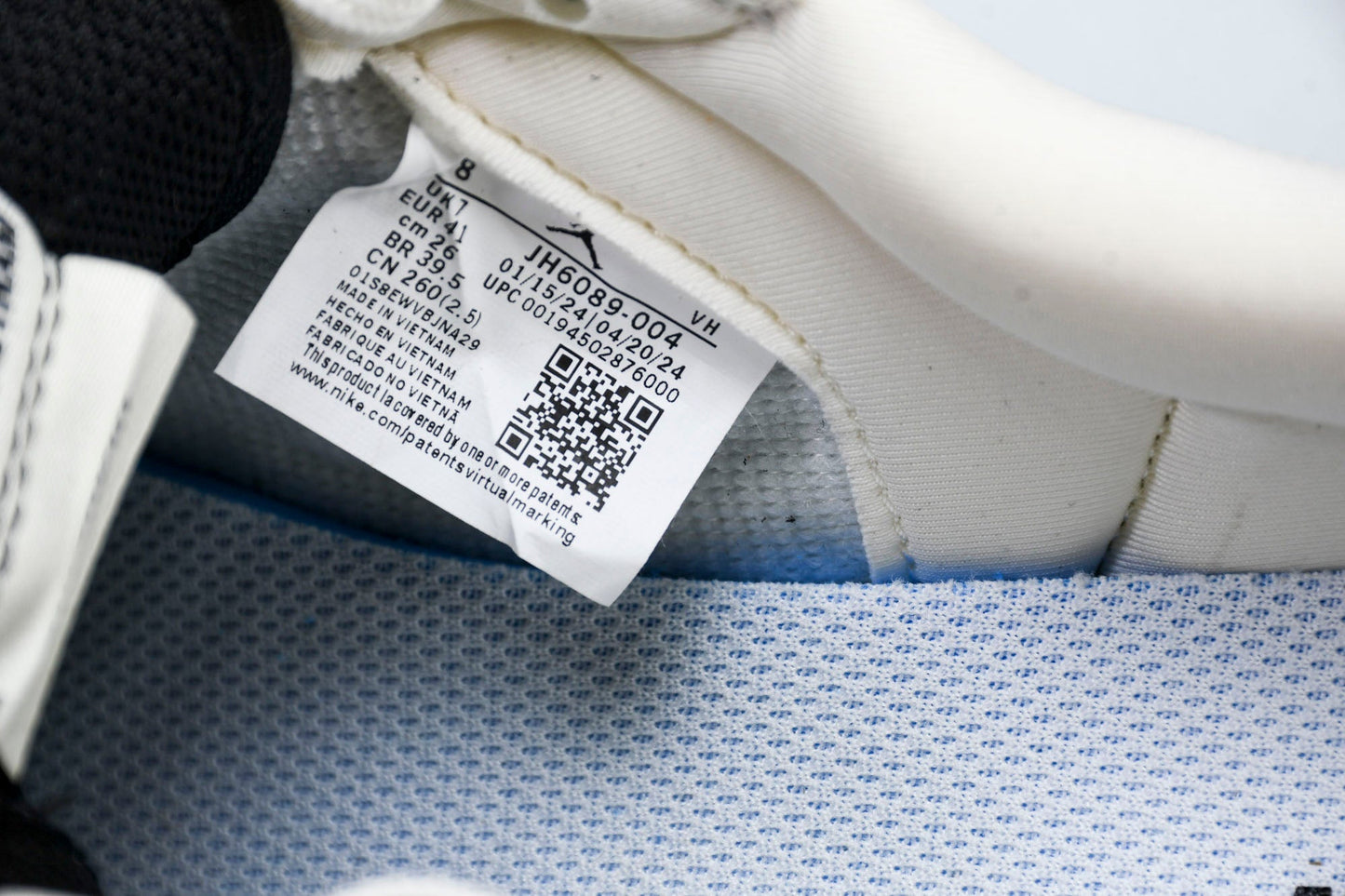 Travis Scott AJ1 Low x Stussy 'Black White Gum' (Custom) - UK 7.5 / US 8.5 / EU 42