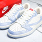 Travis Scott AJ1 Low x Supreme 'Baby Blue' (Custom)
