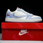 Travis Scott AJ1 Low x Supreme 'Baby Blue' (Custom)
