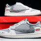 Travis Scott AJ1 Low x Supreme 'Grey' (Custom)