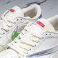 Travis Scott AJ1 Low x Supreme 'Silver White' (Custom)