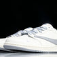 Travis Scott AJ1 Low x Supreme 'White Grey' (Custom)