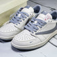 Travis Scott AJ1 Low x Supreme 'White Grey' (Custom)