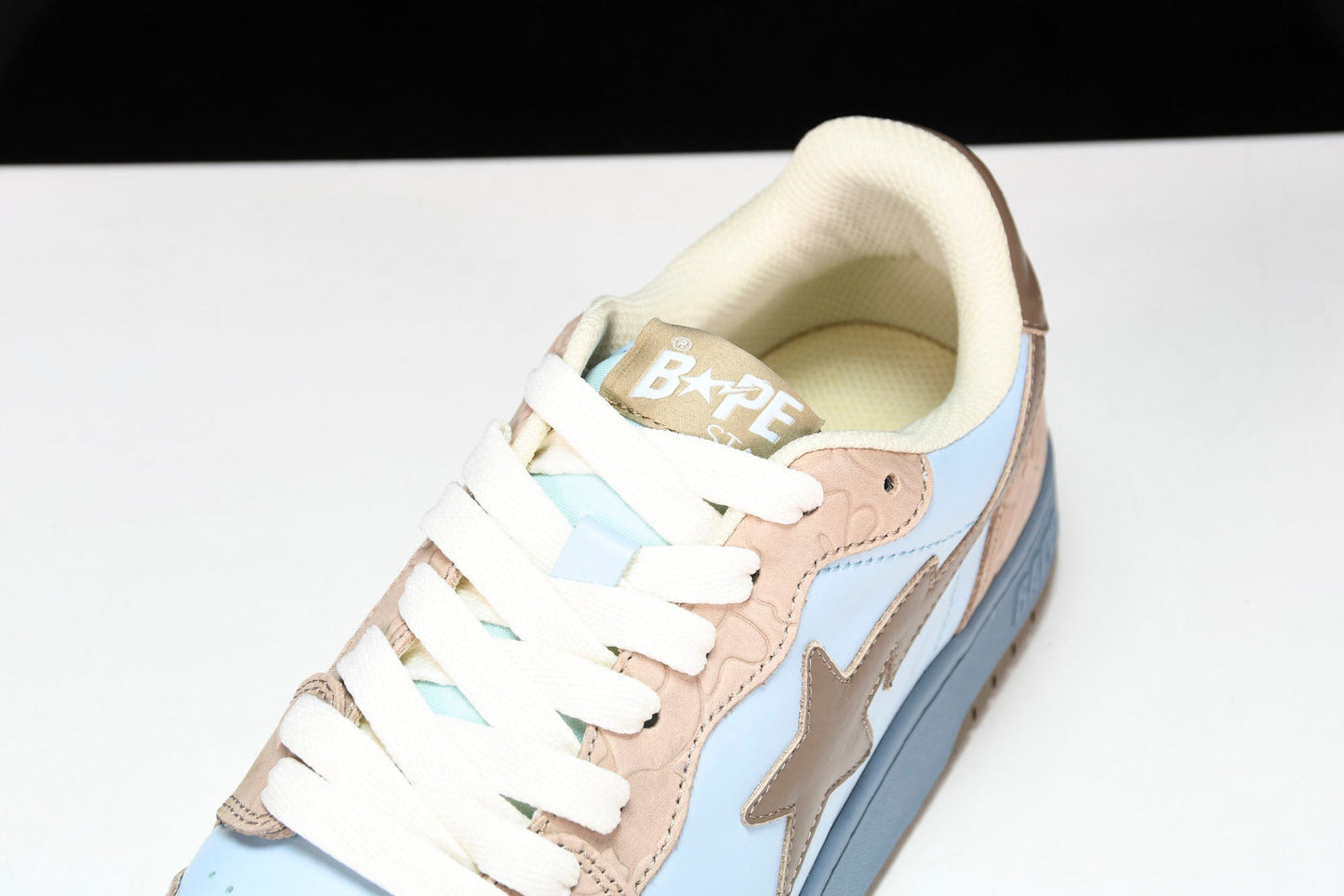 A Bathing Ape Bape Court Sta ‘Beige Blue’