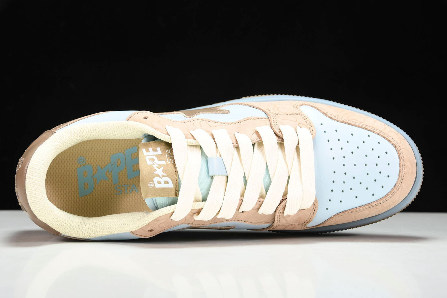 A Bathing Ape Bape Court Sta ‘Beige Blue’