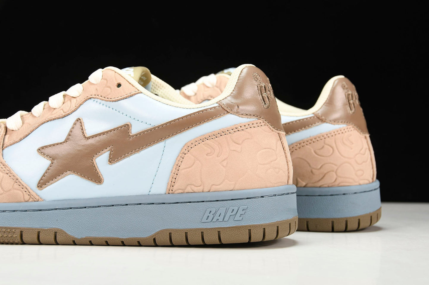 A Bathing Ape Bape Court Sta ‘Beige Blue’
