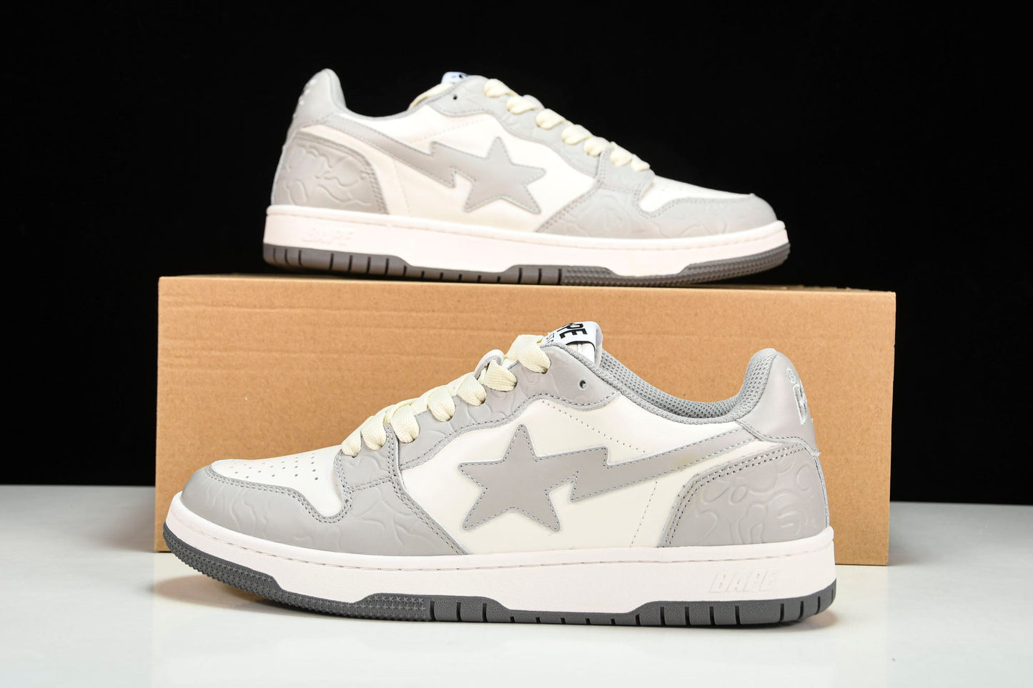 A Bathing Ape Bape Court Sta ‘Light Grey Cream’