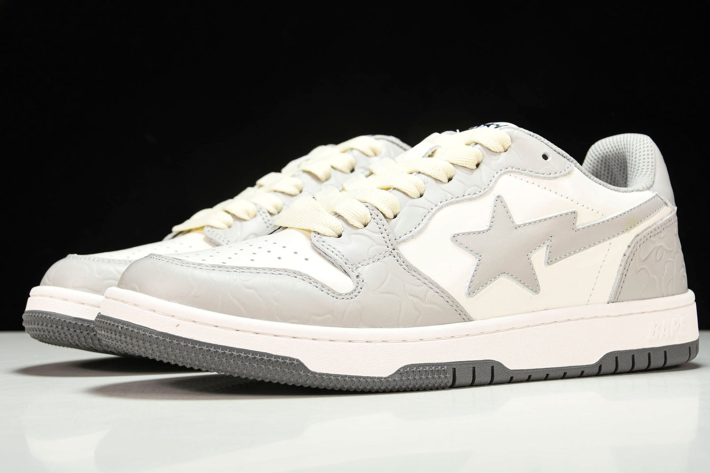 A Bathing Ape Bape Court Sta ‘Light Grey Cream’