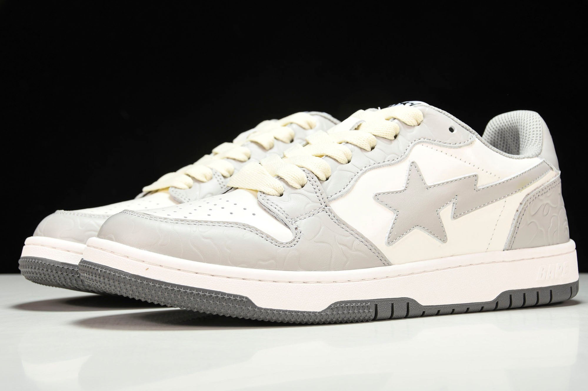 A Bathing Ape Bape Court Sta ‘Light Grey Cream’