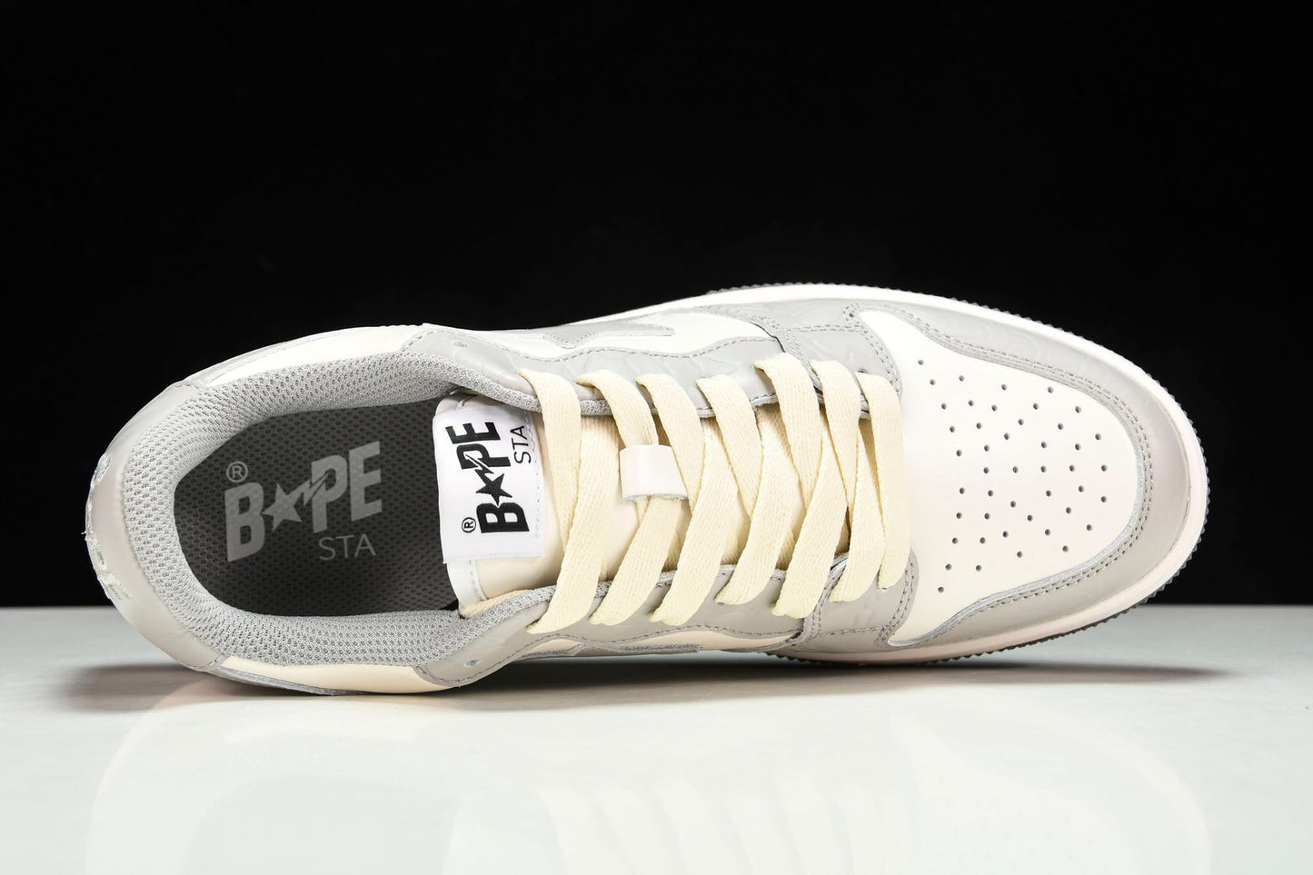 A Bathing Ape Bape Court Sta ‘Light Grey Cream’