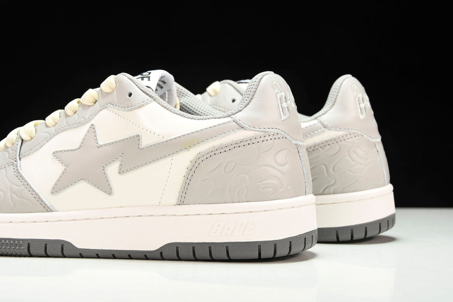 A Bathing Ape Bape Court Sta ‘Light Grey Cream’