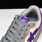 A Bathing Ape Bape Court Sta ‘Mist Grey Royal Purple’