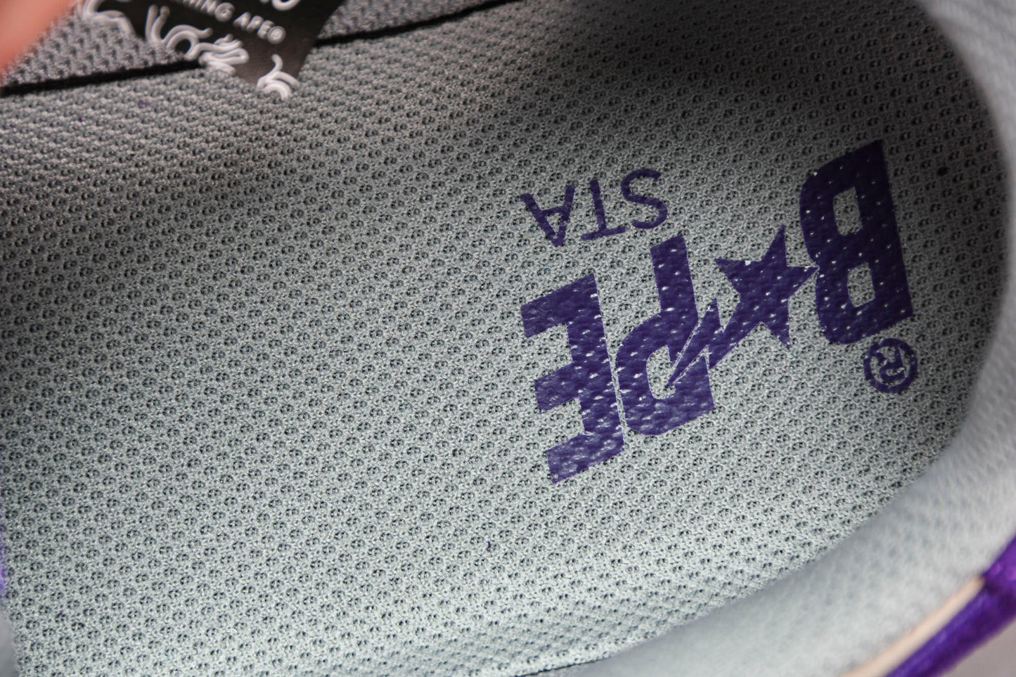 A Bathing Ape Bape Court Sta ‘Mist Grey Royal Purple’