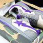 A Bathing Ape Bape Court Sta ‘Mist Grey Royal Purple’