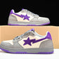 A Bathing Ape Bape Court Sta ‘Mist Grey Royal Purple’