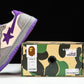 A Bathing Ape Bape Court Sta ‘Mist Grey Royal Purple’