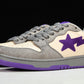 A Bathing Ape Bape Court Sta ‘Mist Grey Royal Purple’