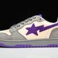 A Bathing Ape Bape Court Sta ‘Mist Grey Royal Purple’