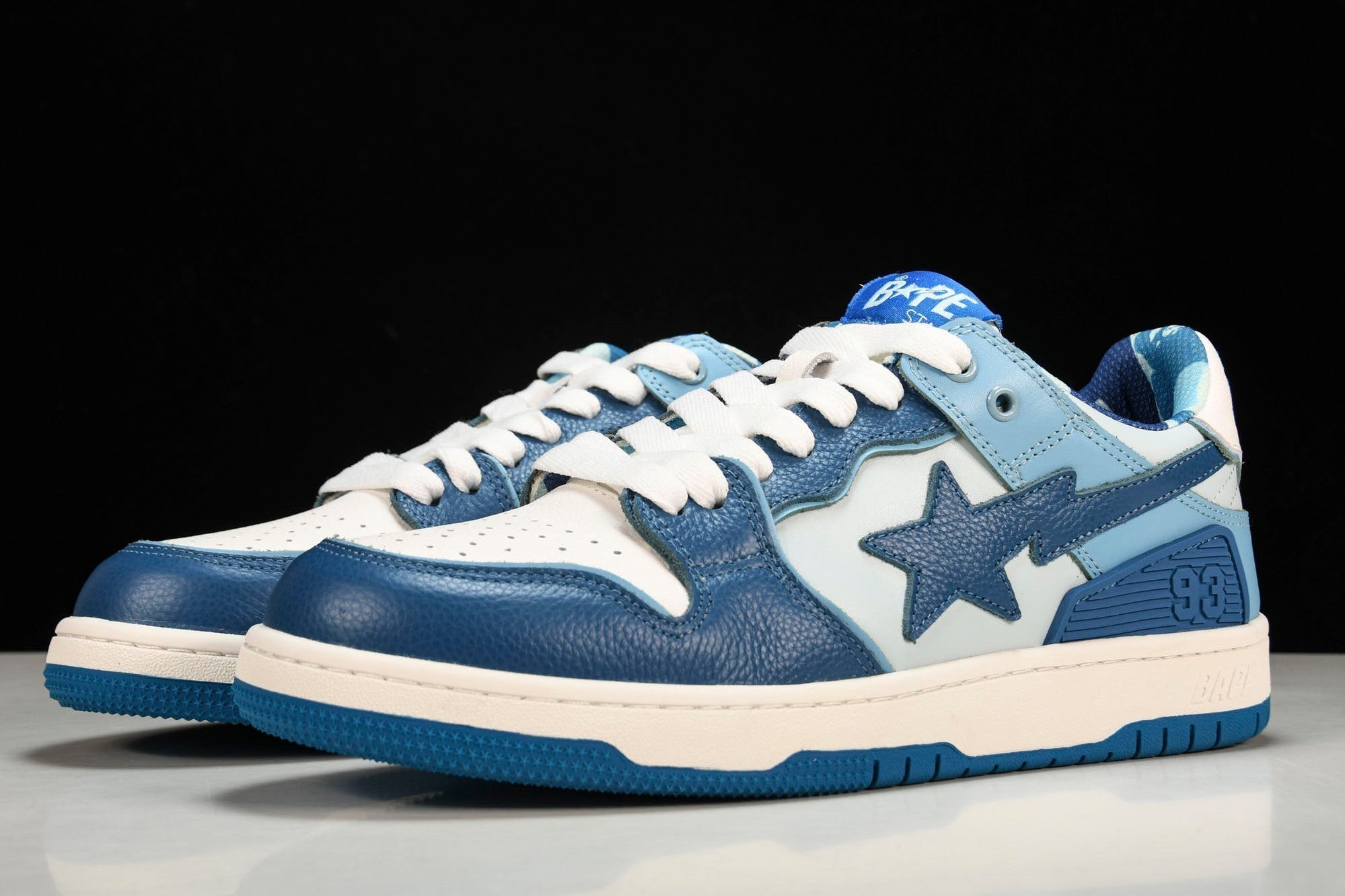 A Bathing Ape Bape SK8 Sta 'ABC Camo - Blue'