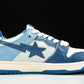 A Bathing Ape Bape SK8 Sta 'ABC Camo - Blue'