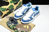 A Bathing Ape Bape SK8 Sta 'ABC Camo - Blue' - UK W 3 (M 3.5) / US W 5.5 (M 4) / EU 36