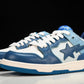 A Bathing Ape Bape SK8 Sta 'ABC Camo - Blue' - UK W 3 (M 3.5) / US W 5.5 (M 4) / EU 36