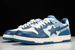 A Bathing Ape Bape SK8 Sta 'ABC Camo - Blue' - UK W 3 (M 3.5) / US W 5.5 (M 4) / EU 36