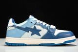 A Bathing Ape Bape SK8 Sta 'ABC Camo - Blue' - UK W 3 (M 3.5) / US W 5.5 (M 4) / EU 36